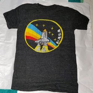 NASA Rainbow T-Shirt Dark Grey
